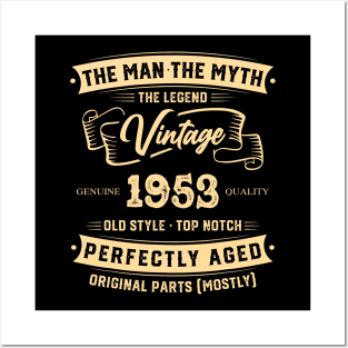 The Legend Vintage 1953 Perfectly Aged Posters and Art